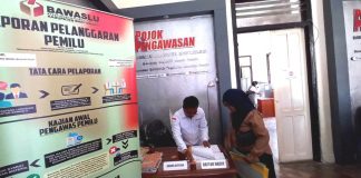 Calon Panwascam perempuan mendaftar di Kantor Bawaslu Banyuwangi, Rabu (21/9/2022) siang.