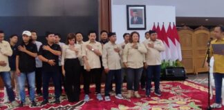 Pelantikan pengurus IJTI Banyuwangi periode 2022-2025 di Pendopo Banyuwangi, Sabtu (29/10/2022) malam/ist