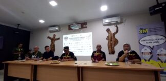 Panitia IFRC ke-19 menggelar konferensi pers di kantor tambang emas Tumpangpitu, Banyuwangi, Sabtu (13/11/2022) sore/udi