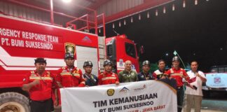 Tim rescue tambang emas Tumpangpitu, Banyuwangi bergerak ke Cianjur, Jawa Barat.