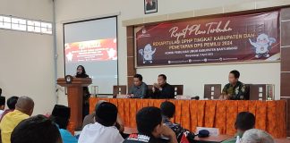 KPUD Banyuwangi menggelar pleno penetapan DPS Pemilu, Rabu (5/3/2023) siang.