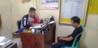 Pelaku penganiayaan anak tiri diamankan di Polsek Glagah, Banyuwangi