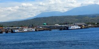 Aktivitas penyeberangan di Pelabuhan Ketapang, Banyuwangi. (foto/udi)
