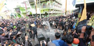Ritual Kebo-keboan di Desa Alas Malang Kecamatan Singojuruh, Banyuwangi, Minggu (30/7/2023). (foto/ist)