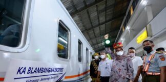 Peluncuran KA Blambangan Ekspres rute Banyuwangi-Semarang, belum lama ini.