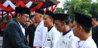 Napi Lapas Banyuwangi mendapatkan kado remisi di momen HUT Kemerdekaan RI, Kamis (17/8/2023). (foto/ist)