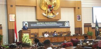 Paripurna pengesahan APBD Banyuwangi tahun 2023, belum lama ini.