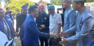 Ketua DPD Demokrat Jatim, Emil Dardak ketika berkunjung ke Banyuwangi, Sabtu (9/9/2023) siang. (foto/udi)