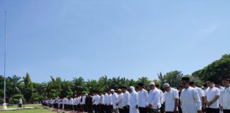 Salat Istisqa di Taman Blambangan, Banyuwangi, Kamis (2/11/2023). (foto/ist)