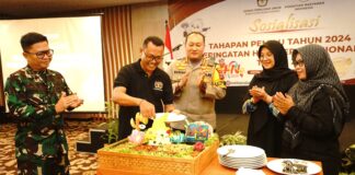 Perayaan Hari Pers Nasional (HPN) PWI bersama KPU Banyuwangi, Jumat (9/2/2024). (foto/ist)