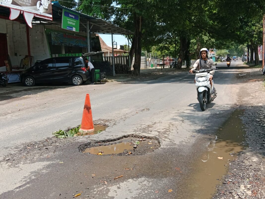WhatsApp Image 2024-03-19 at 07.19.39 Ruas Jalan Kepiting, Banyuwangi yang kondisinya rusak, Selasa (19/3/2024). (Foto/udi)