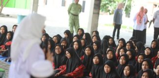 Siswa di Banyuwangi mengikuti sebuah kegiatan. (Foto/Humas Pemkab Banyuwangi)