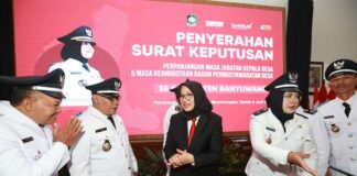 Para kades di Banyuwangi diberikan PR khusus setelah jabatannya ditambah dua tahun. (Foto/Humas Pemkab Banyuwangi)
