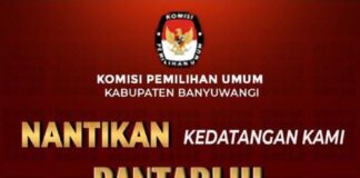Pengumuman KPU Banyuwangi dalam proses coklit data pemilih pilkada 2024.
