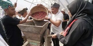 Festival Kopi digelar di Kalibaru, Banyuwangi untuk mendongkrak kopi rakyat, Sabtu (4/8/2024). (Foto/Humas Pemkab Banyuwangi)