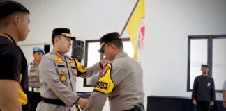 Kapolresta Banyuwangi Kombes Pol. Nanang Haryono mengukuhkan Kepengurusan KOP, Kamis (1/8/2024). (Foto/Humas Pemkab Banyuwangi)