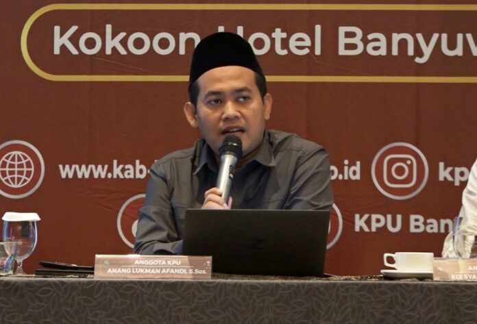 Divisi Teknis Penyelenggaraan KPU Banyuwangi, Anang Lukman Afandi. (Foto/ist)