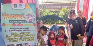 Layanan bentor posyandu hasil inovasi Posyandu Kenari di Desa Blambangan, Kecamatan Muncar, Banyuwangi. (Foto/udi)