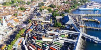 Kawasan Pelabuhan Ketapang,Banyuwangi akan dibangun jembatan laying. (Foto/ist)