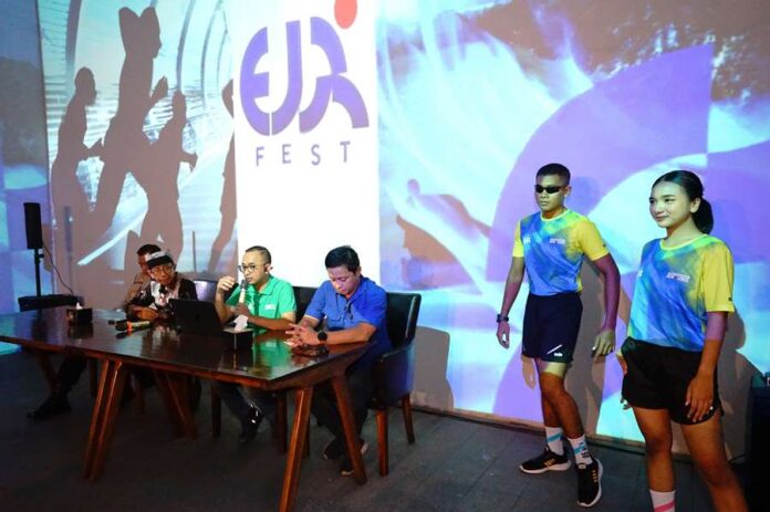 Panitia Tetralogy East Java Running Festival memberikan keterangan kepada wartawan. (Foto/Humas Pemkab Banyuwangi).