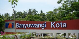 Kondisi Stasiun Banyuwangi Kota yang terlihat lebih asri pasca-penataan. (Foto/Daop 9 Jember)