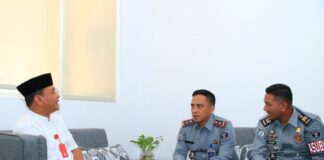 Jajaran Lapas Banyuwangi bertemu Kepala Pelaksana BPBD Banyuwangi, Selasa (11/3/2025). (Foto/Humas Lapas Banyuwangi)