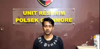RA membuat keterangan permohonan maaf setelah mengarang cerita menjadi korban pembegalan di Kalitelepak, Desa Tulungrejo, Kecamatan Glenmore. Banyuwangi. (Foto/Humas Polresta Banyuwangi)