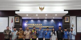 Sepuluh pemerintah daerah di Jatim mendapatkan opini WTP dari BPK atas Laporan Keuangan Pemerintah Daerah (LKPD) tahun 2024, Kamis (17/4/2025). (Foto/Humas BPK Jatim)