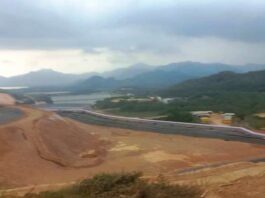 Aktivitas pertambangan emas Tumpangpitu di Desa Sumberagung, Kecamatan Pesanggaran, Banyuwangi. (Foto/udi)