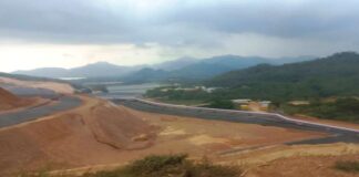 Aktivitas pertambangan emas Tumpangpitu di Desa Sumberagung, Kecamatan Pesanggaran, Banyuwangi. (Foto/udi)