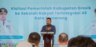 Bupati Gresik Bersama Sekjen Kemensos Kunjungi Sekolah Rakyat Terintegrasi 45 Semarang