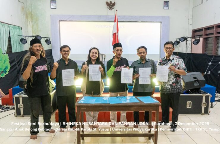 Festival Seni dan Pangan Lokal yang digelar UWIKA dan Sanggar ‘Anak Belong’ Berlangsung Meriah
