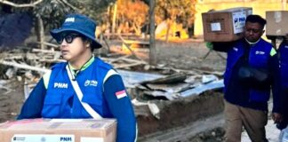 Relawan PNM kembali turun ke lokasi bencana banjir dan longsor di Sumatera menyalurkan bantuan. (Foto/ist)