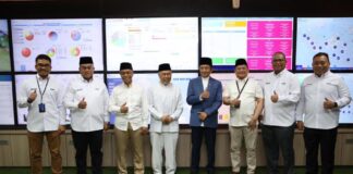 Menteri Agama RI, Prof. Dr. KH. Nasaruddin Umar mengunjungi Menara PT Permodalan Nasional Madani (PNM) di Jakarta, Kamis (12/2/2026). (Foto/ist)