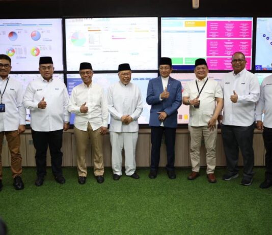 Menteri Agama RI, Prof. Dr. KH. Nasaruddin Umar mengunjungi Menara PT Permodalan Nasional Madani (PNM) di Jakarta, Kamis (12/2/2026). (Foto/ist)