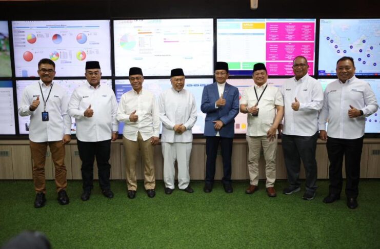 Menteri Agama RI, Prof. Dr. KH. Nasaruddin Umar mengunjungi Menara PT Permodalan Nasional Madani (PNM) di Jakarta, Kamis (12/2/2026). (Foto/ist)
