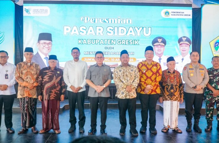 Diresmikan Mendag, Pasar Tradisional Sidayu Gresik Mulai Operasional