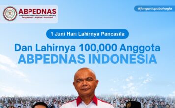 ABPEDNAS Cetak Sejarah, Raih 100.000 Anggota Bertepatan Hari Lahir Pancasila 2026