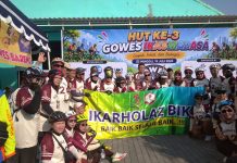 Meriah…., Ratusan Peserta Gempita Peringati HUT ke-3 Gowes IKASMADASA