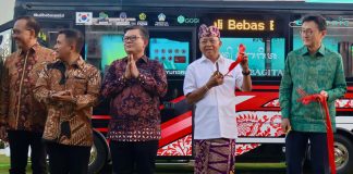 Sebelas Bus Listrik Trans Sarbagita Mulai Beroperasi di Bali